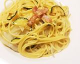 初、ベーコン&ズッキーニチーズパスタ♡他作り方10写真