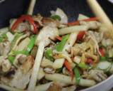 夕飯のおかず♪長芋と豚肉のオイスター炒め作り方10写真