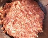 簡単！残りビーフシチューDEハンバーグ作り方1写真