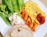 南国ホテルの朝食オムレツ作り方14写真