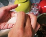 やめられないとまらない! 高菜ギョーザ作り方7写真