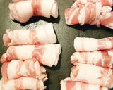 豚バラ巻きのネギ胡麻ドレッシングがけ作り方1写真