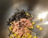 【簡単混ぜるだけ】ツナコーン塩昆布パスタ作り方1写真