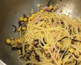 【簡単混ぜるだけ】ツナコーン塩昆布パスタ作り方2写真