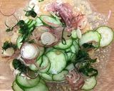 ゴマだれアレンジ！冷たい胡瓜の味噌汁作り方2写真