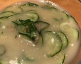 ゴマだれアレンジ！冷たい胡瓜の味噌汁作り方5写真