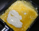 簡単！たたみオムレツ☆クリームチーズ作り方2写真