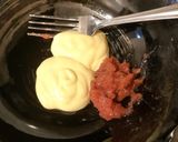 コンビニの千切りキャベツで！梅マヨサンド作り方3写真