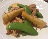 豚バラと春野菜のハリッサ炒め作り方6写真