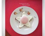 ☆花型セルクルで星の目玉焼き（笑）作り方13写真