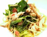 冷製☆明太子とチキンの梅しそパスタ作り方9写真
