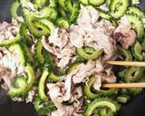 旨味たっぷり豚肉とゴーヤの白だし炒め作り方7写真