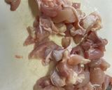 簡単♩フライパンで焼き鳥（鳥モモ　塩）作り方3写真