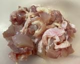 簡単♩フライパンで焼き鳥（鳥モモ　塩）作り方4写真