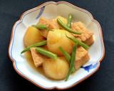 厚揚げ・じゃが芋とインゲンの煮物＊旨煮作り方7写真