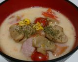 簡単！ウインナーともやしの豆乳味噌スープ作り方5写真