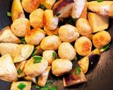 丸茄子とささみ団子の味ぽん生姜餡掛け作り方1写真