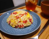 鯨ベーコンでチャーハン作り方5写真