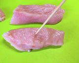 歯茎で切れる柔らかさ　極厚棒チキンカツ作り方4写真