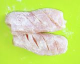 歯茎で切れる柔らかさ　極厚棒チキンカツ作り方10写真