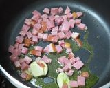 ベーコンとピーマンの魚醤風味チャーハン作り方2写真