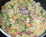 ベーコンとピーマンの魚醤風味チャーハン作り方7写真