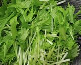 水菜とベーコンの簡単サラダ作り方1写真