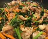 豚バラで簡単！甘辛ビビンバ風丼♫作り方5写真