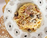 超簡単きのことベーコンのワンポットパスタ作り方5写真