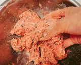 しっとり美味しい♪大葉のハンバーグ作り方3写真