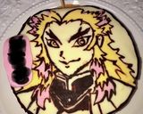 鬼滅の刃　煉獄さんキャラチョコケーキ作り方6写真