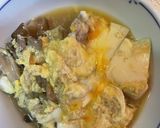 簡単サッと出来ちゃう舞茸と豆腐の#卵とじ作り方3写真