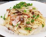 超簡単！ベーコンとしめじの和風パスタ！！作り方7写真