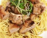 トンコロステーキのペペロンチーノ作り方7写真