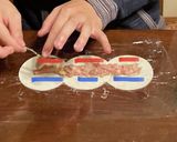 【家族で作れる】お花の餃子作り方4写真