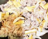 ぶっかけうどんに合う油揚げと豚肉の煮物♡作り方3写真