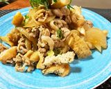 ぶっかけうどんに合う油揚げと豚肉の煮物♡作り方5写真