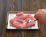 レンジで蒸し鶏の棒棒鶏風作り方1写真