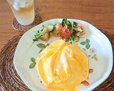 おうちカフェランチ❤️ドレスオムライス作り方5写真