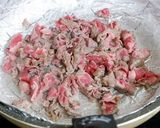 甘辛肉のぶっかけそうめん作り方2写真
