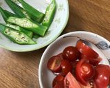 オクラとトマトたっぷりバジルソースパスタ作り方7写真
