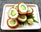 胡瓜入り竹輪を生姜醤油で★簡単おつまみ作り方3写真