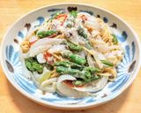 市販パスタソースに乾燥トマトで旨味アップ作り方4写真
