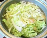 美味しくヘルシー押し麦キャベツの中華雑炊作り方1写真