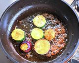 サルシッチャと夏野菜のクリームパスタ作り方10写真