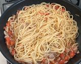 白だし風味のトマトパスタ作り方6写真