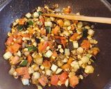 【簡単】夏野菜のチーズドリア　カレー風味作り方6写真