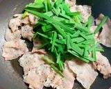 豚ニラ白菜キムチ炒め作り方7写真
