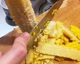 ゆかりのイブクロ　　とうもろこしのパスタ作り方2写真