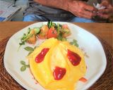 おうちカフェランチ❤️ドレスオムライス作り方6写真